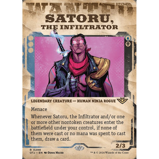 Satoru, the Infiltrator, 298, rare, Magic: The Gathering, Outlaws of Thunder Junction