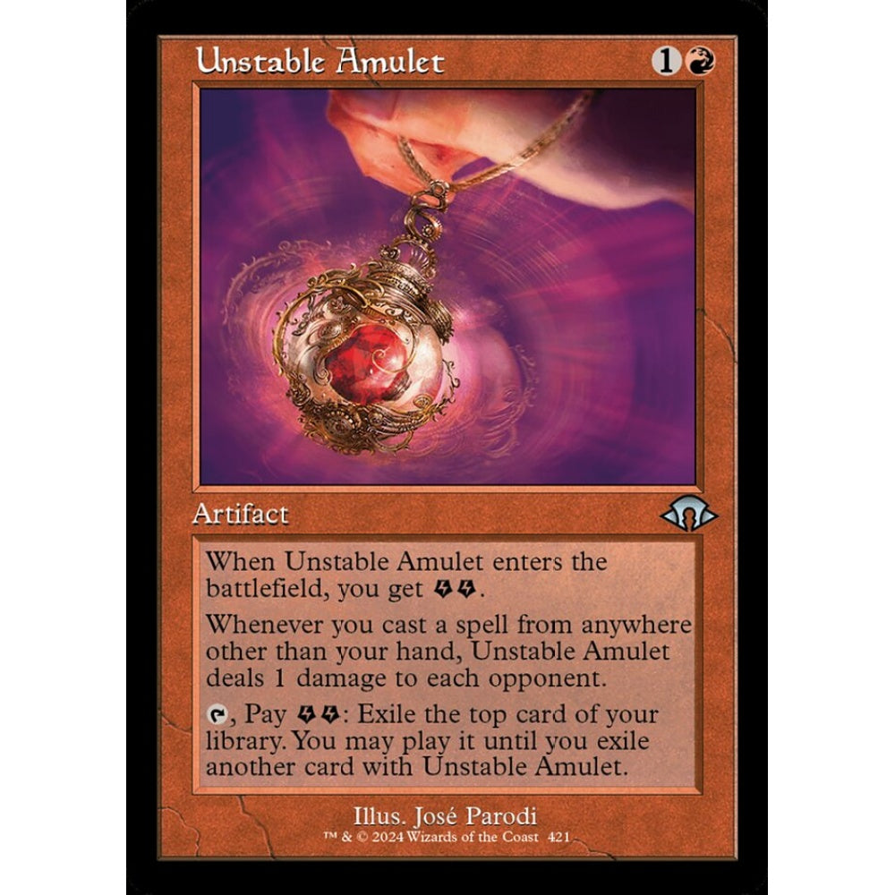 Unstable Amulet, 421, uncommon, Magic: The Gathering, Modern Horizons 3