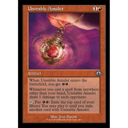 Unstable Amulet, 421, uncommon, Magic: The Gathering, Modern Horizons 3