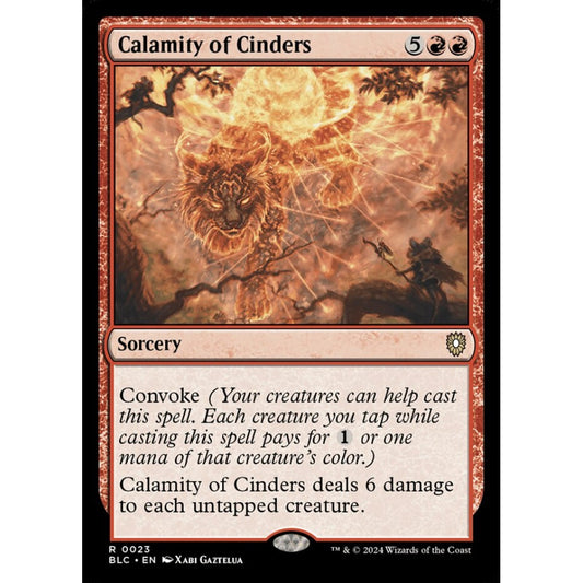 Calamity of Cinders, 23, rare, Magic: The Gathering, Bloomburrow