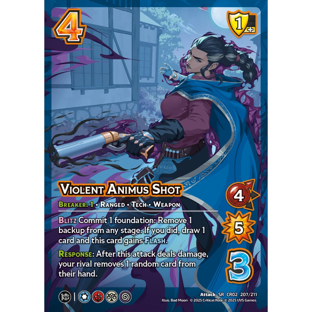 Violent Animus Shot, 207/211, CR02, Universus, Critical Role: Heroes Of Exandria, Attack, SR
