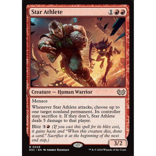 Star Athlete, 29, rare, Magic: The Gathering, Duskmourn: House of Horror