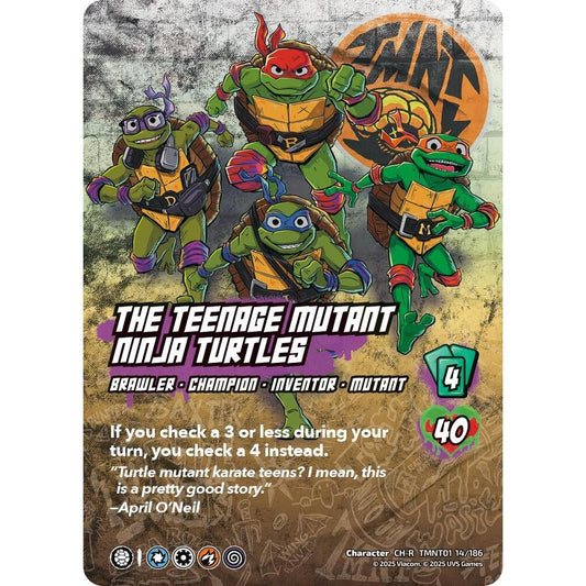 The Teenage Mutant Ninja Turtles 14/186 TMNT01 Universus Teenage Mutant Ninja Turtles Character CH-R