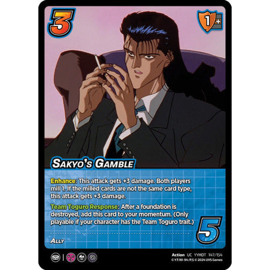Sakyo's Gamble, 147/154, UC, UniVersus, Yu Yu Hakusho: Dark Tournament