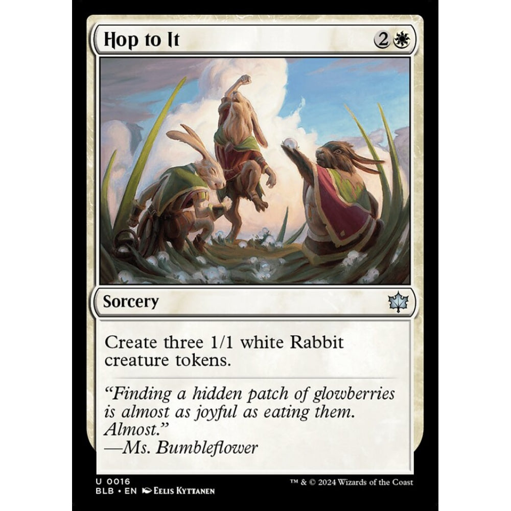Hop to It, 16, uncommon, Magic: The Gathering, Bloomburrow