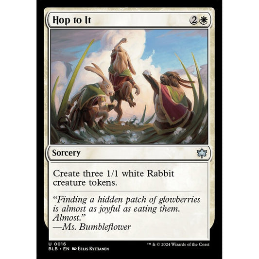 Hop to It, 16, uncommon, Magic: The Gathering, Bloomburrow
