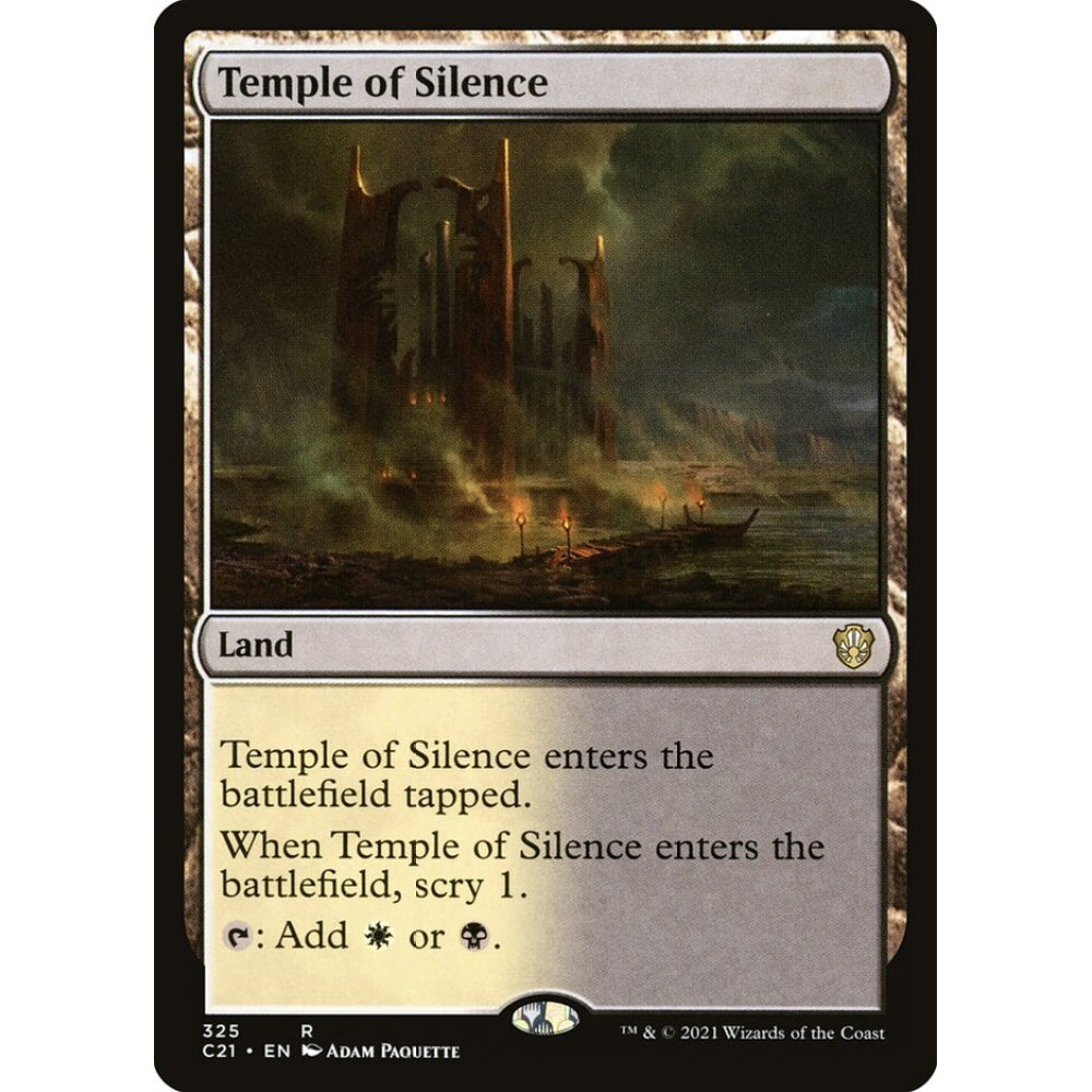 Temple of Silence rare 325 Magic the Gathering Commander 2021