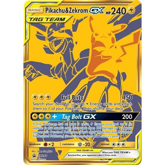 Pikachu & Zekrom-GX Promo SM248 Pokemon Card Game Sun & Moon Promos