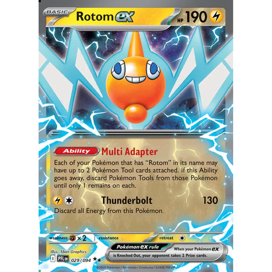 Rotom ex Double Rare 029/094 Pokemon Card Game Phantasmal Flames