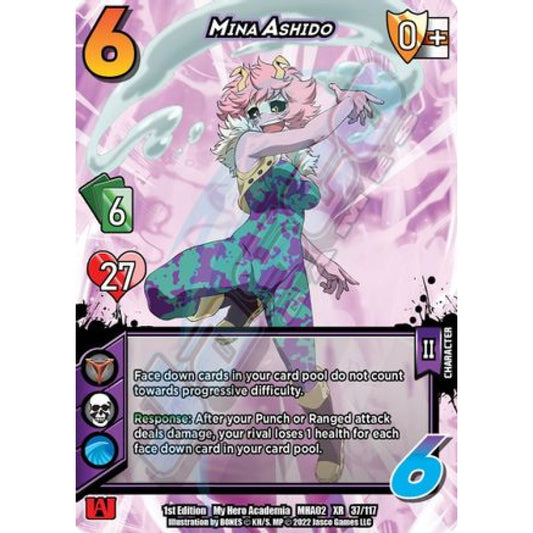 Mina Ashido, 37/117, XR, UniVersus, MHA02 Crimson Rampage