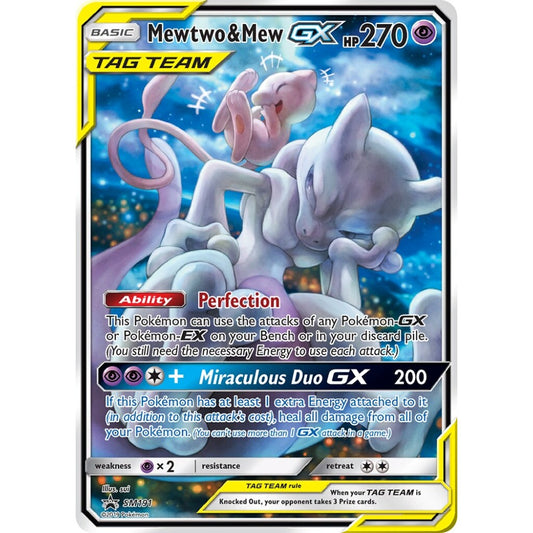 Mewtwo & Mew-GX Promo SM191 Pokemon Card Game Sun & Moon Promos