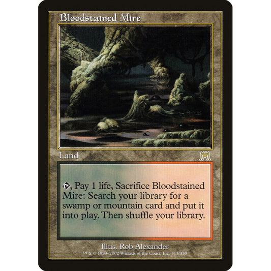 Bloodstained Mire rare 313 Magic the Gathering Onslaught