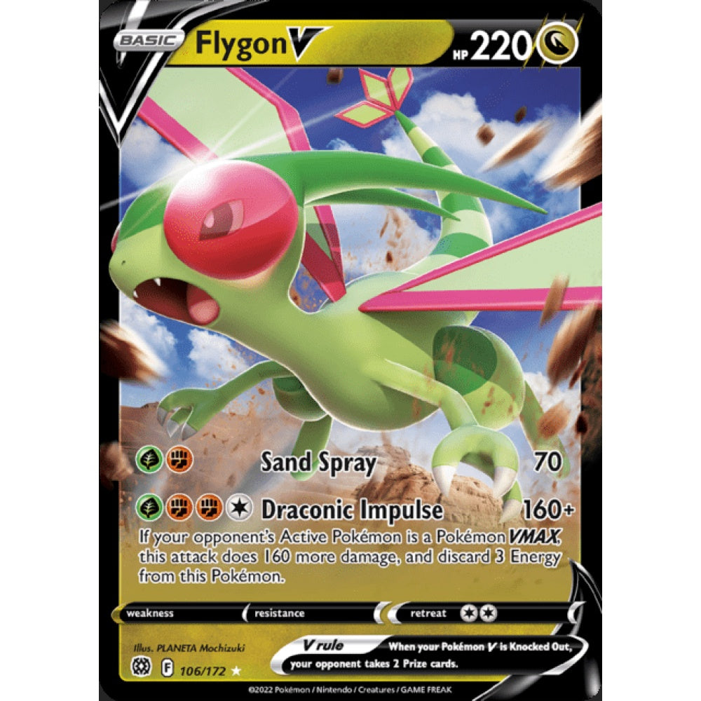 Flygon V Double Rare 106/172 Pokemon Card Game Brilliant Stars
