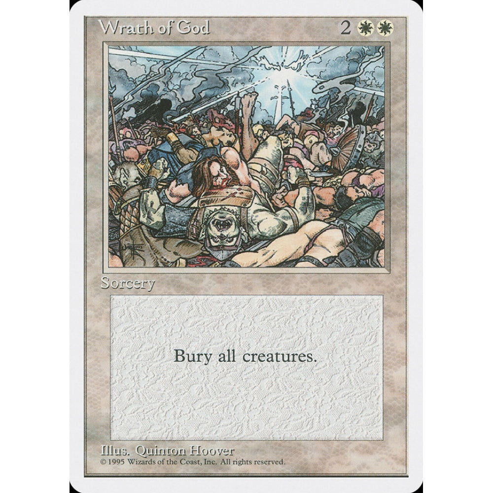 Wrath of God rare 58 Magic the Gathering Fourth Edition