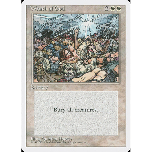 Wrath of God rare 58 Magic the Gathering Fourth Edition