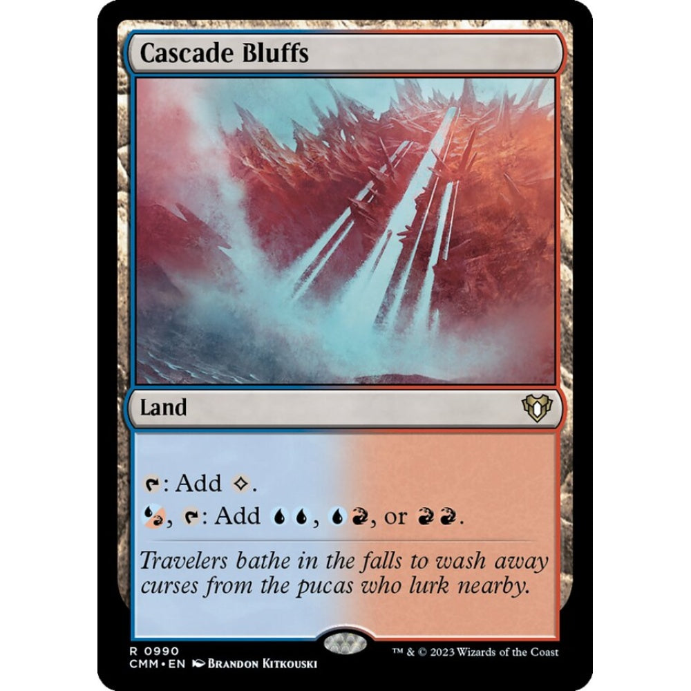 Cascade Bluffs rare 990 Magic the Gathering Commander Masters