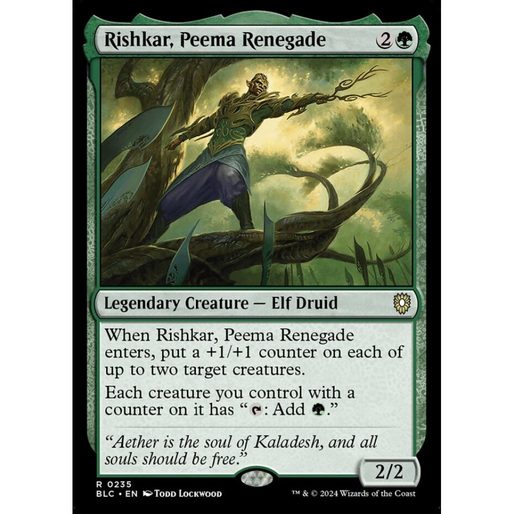Rishkar, Peema Renegade, 235, rare, Magic: The Gathering, Bloomburrow
