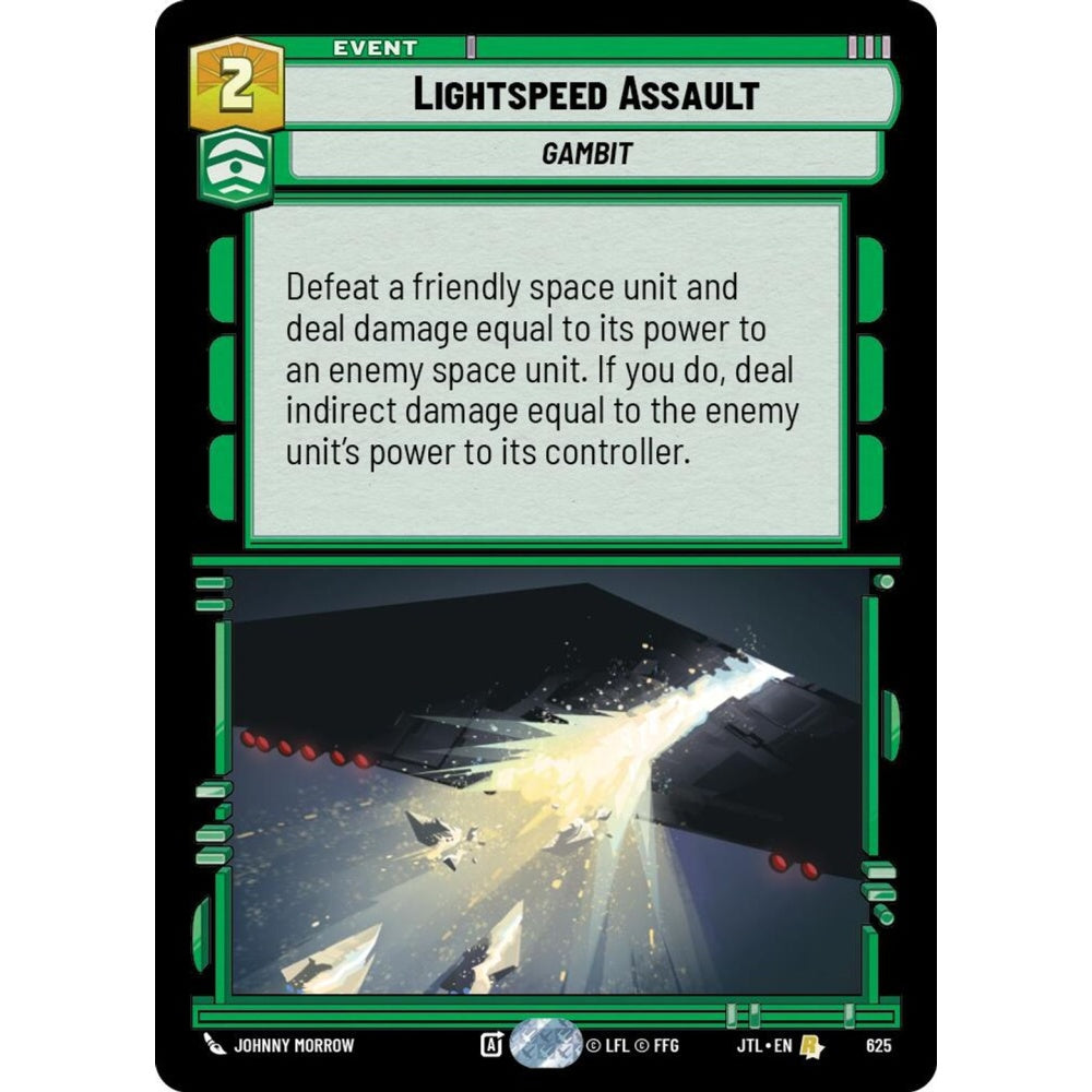 Lightspeed Assault, R, JTL 625) Foil, Star Wars Unlimited