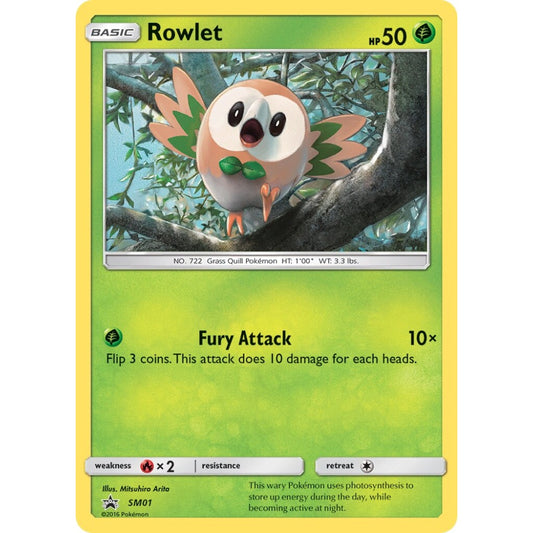 Rowlet Promo SM01 Pokemon Card Game Sun & Moon Promos