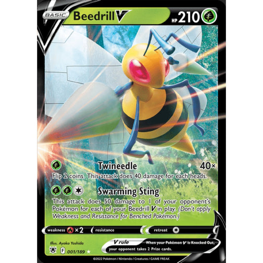 Beedrill V Double Rare 001/189 Pokemon Card Game Astral Radiance