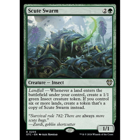 Scute Swarm, 205, rare, Magic: The Gathering, Outlaws of Thunder Junction