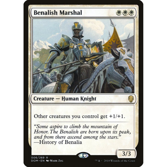 Benalish Marshal rare 6 Magic the Gathering Dominaria