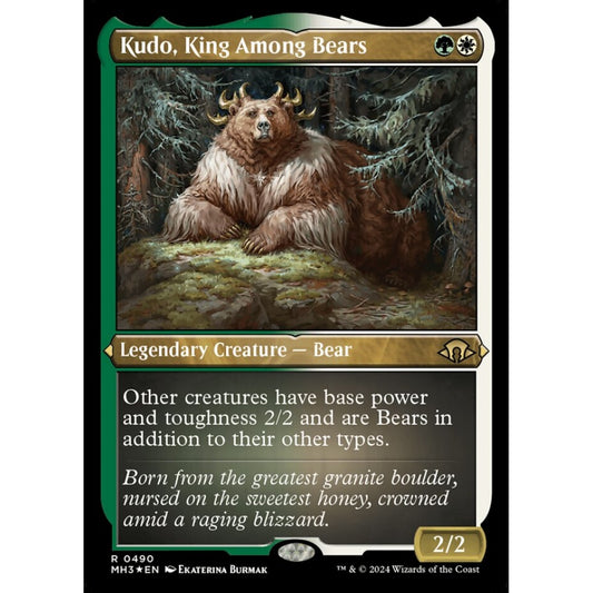 Kudo, King Among Bears, 490, rare, Magic: The Gathering, Modern Horizons 3