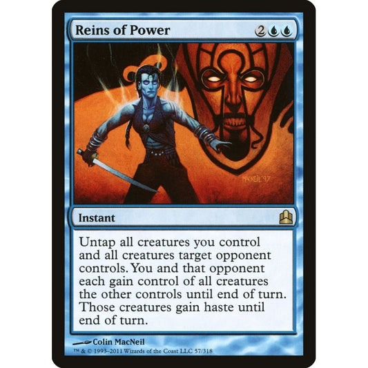 Reins of Power rare 57 Magic the Gathering Commander 2011
