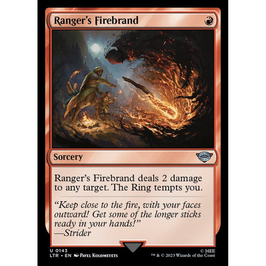 Ranger's Firebrand, uncommon, 143, Magic the Gathering, The Lord of the Rings: Tales of Middle-earth