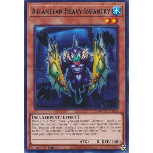 Atlantean Heavy Infantry MZTM-EN073 Rare Yu-Gi-Oh Maze of the Master