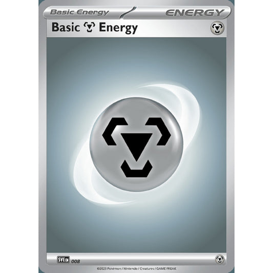 Metal Energy Basic Energy 8 Pokemon Card Game Scarlet & Violet Energy