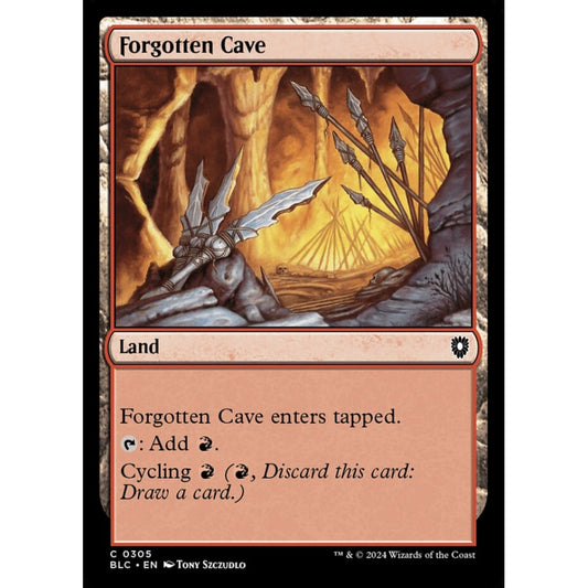 Forgotten Cave, 305, common, Magic: The Gathering, Bloomburrow