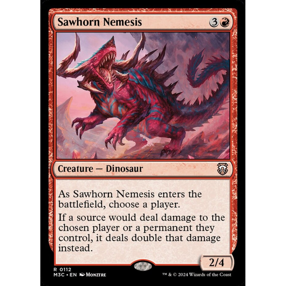 Sawhorn Nemesis, 112, rare, Magic: The Gathering, Modern Horizons 3
