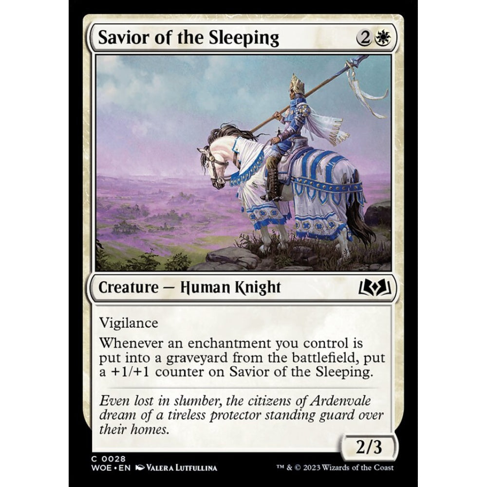 Savior of the Sleeping, common, 28, Magic the Gathering, Wilds of Eldraine