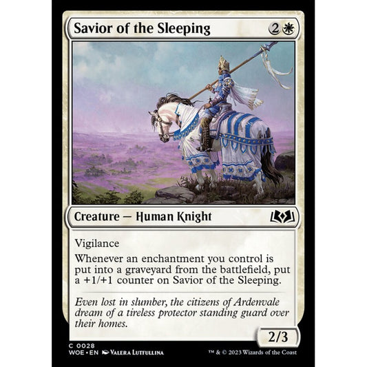 Savior of the Sleeping, common, 28, Magic the Gathering, Wilds of Eldraine