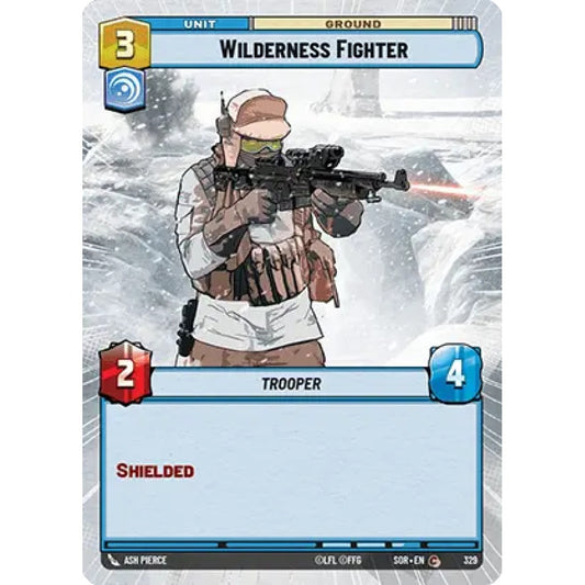 Wilderness Fighter, 329, C, Star Wars Unlimited, Sparks Of Rebellion