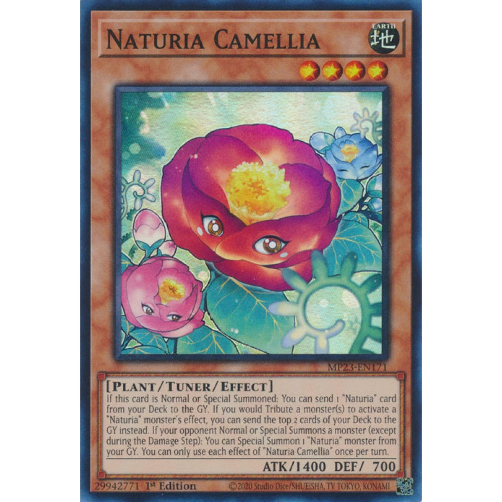 Naturia Camellia MP23-EN171 Super Super Rare Yu-Gi-Oh 25th Anniversary Tin: Dueling Heroes Mega Pack in Art