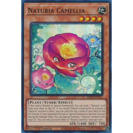 Naturia Camellia MP23-EN171 Super Super Rare Yu-Gi-Oh 25th Anniversary Tin: Dueling Heroes Mega Pack in Art