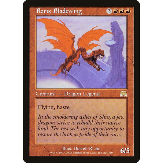 Rorix Bladewing rare 224 Magic the Gathering Onslaught
