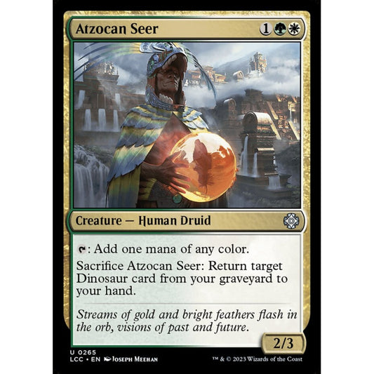 Atzocan Seer, uncommon, 265, Magic the Gathering, The Lost Caverns of Ixalan Commander