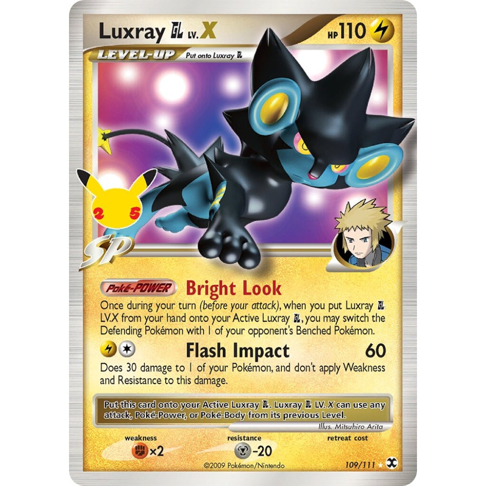 Luxray GL LV.X Fixed 109/111 Pokemon Card Game Celebrations