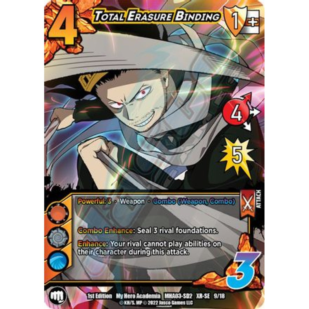 Total Erasure Binding, 9/18, XR-SE, UniVersus, MHA03 Heroes Clash