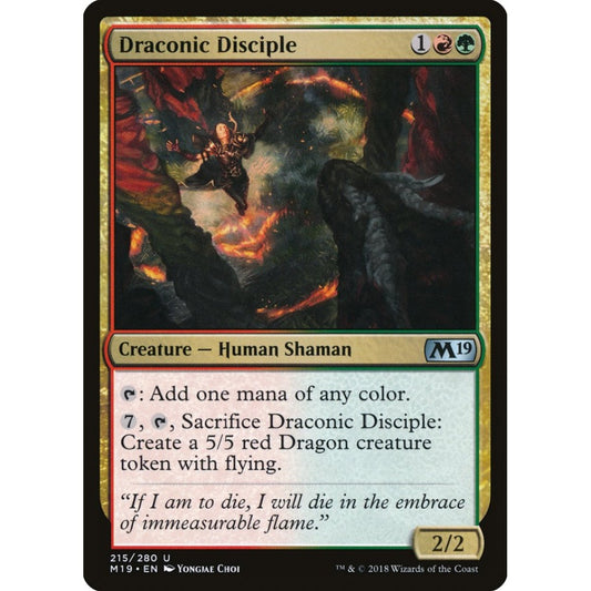 Draconic Disciple uncommon 215 Magic the Gathering Core Set 2019