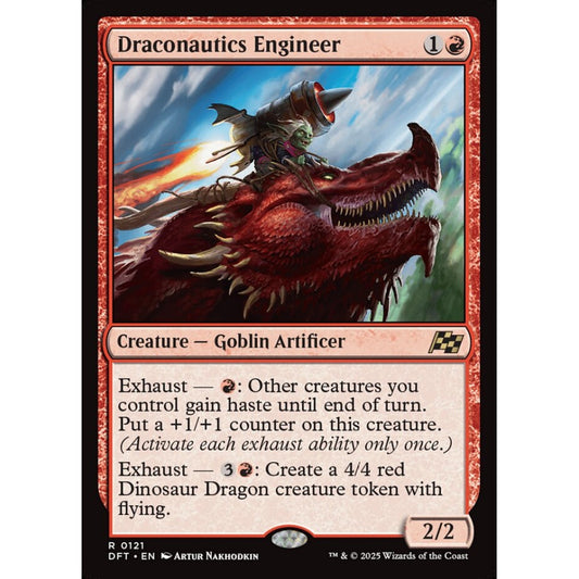 Draconautics Engineer, 121, rare, Magic: The Gathering, Aetherdrift