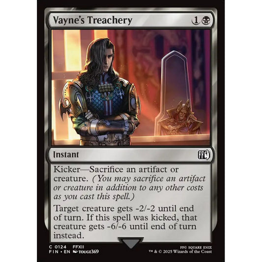 Vayne's Treachery common 124 Magic the Gathering Final Fantasy