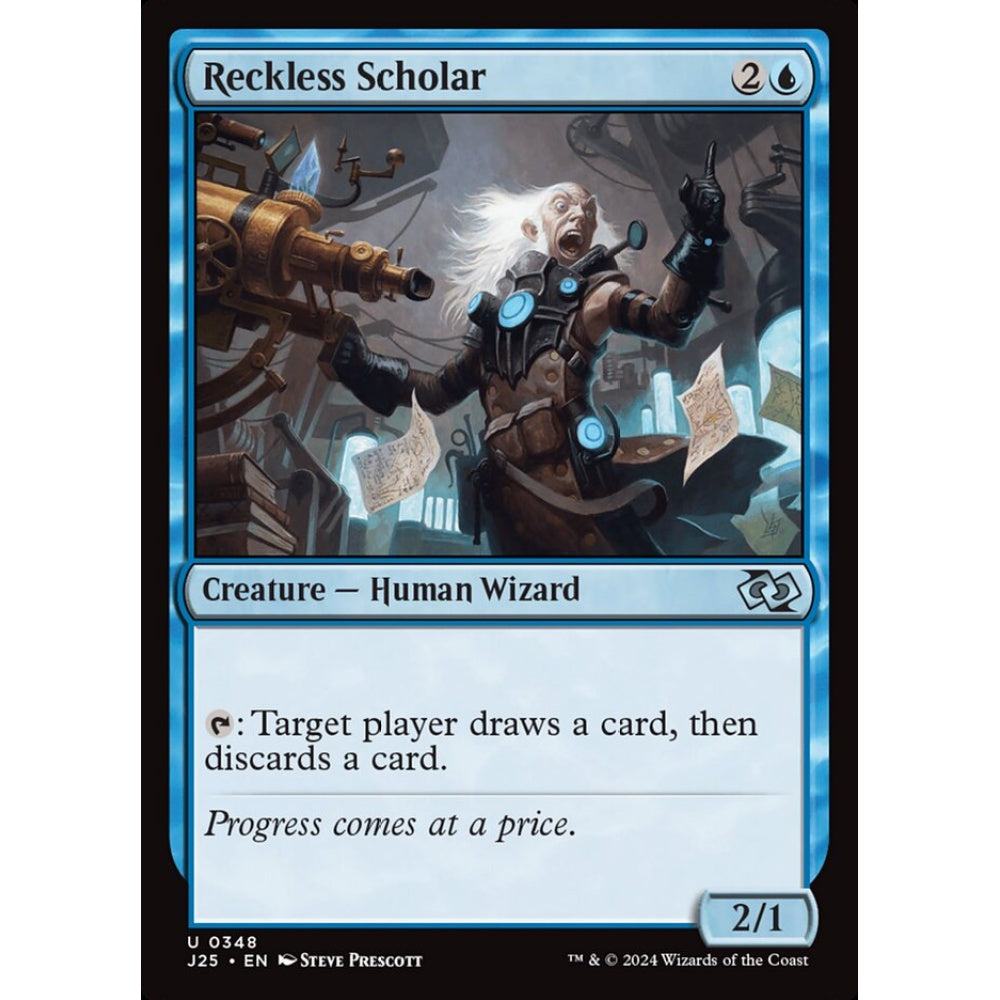 Reckless Scholar, 348, uncommon, Magic: The Gathering, Foundations Jumpstart