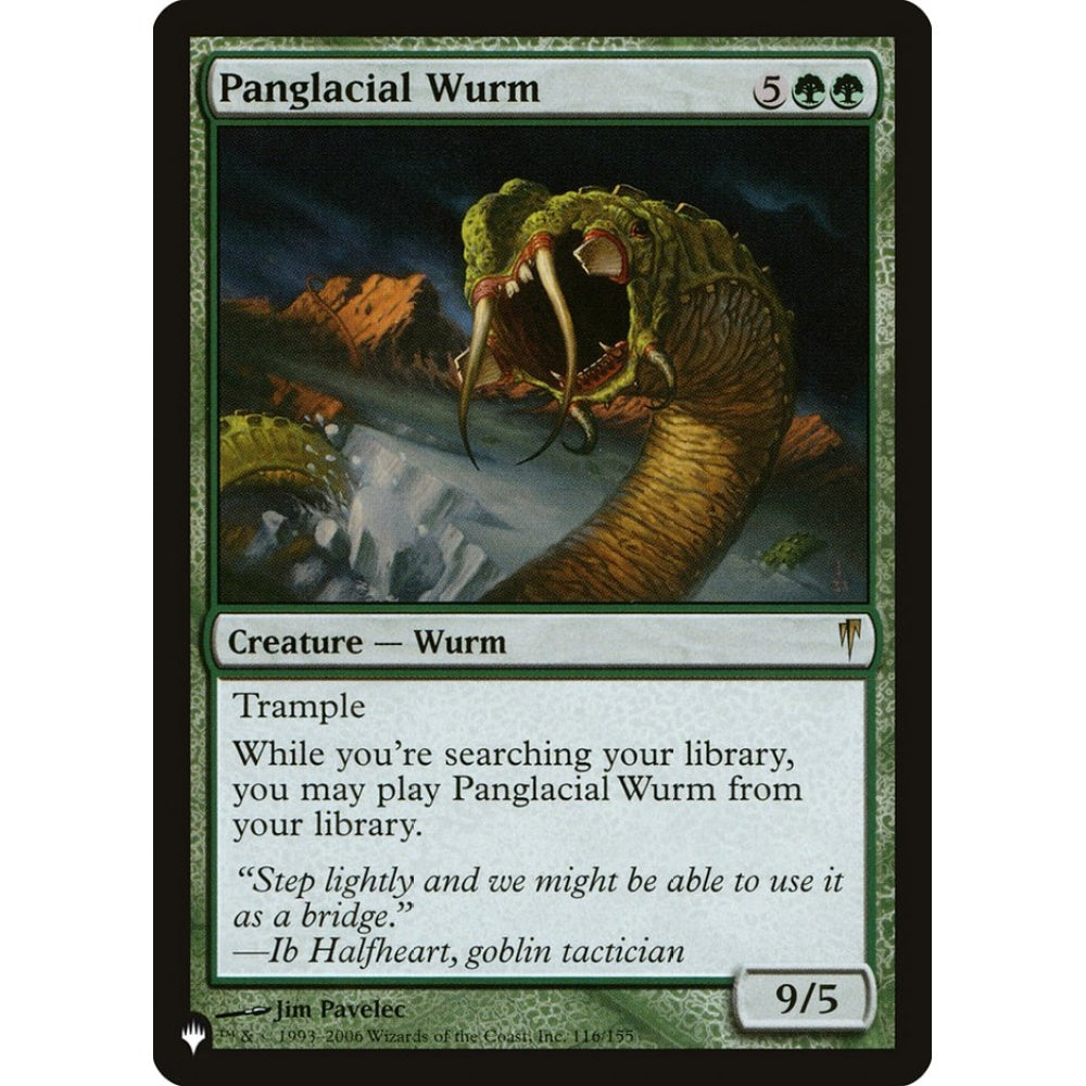 Panglacial Wurm rare CSP-116 Magic the Gathering The List