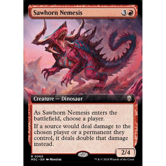 Sawhorn Nemesis, 60, rare, Magic: The Gathering, Modern Horizons 3