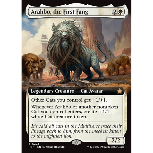 Arahbo, the First Fang, 442, rare, Magic: The Gathering, Foundations