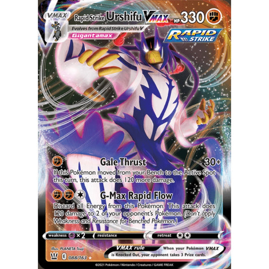 Rapid Strike Urshifu VMAX Ultra Rare 088/163 Pokemon Card Game Battle Styles
